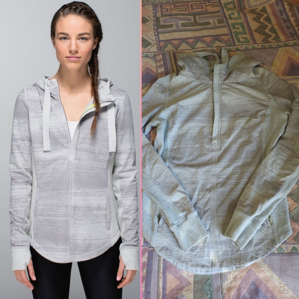 Lululemon Post Sweat Pullover Half Zip Hoodie 10